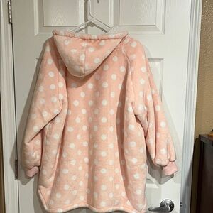 Pink Polka Dot Hooded jacket